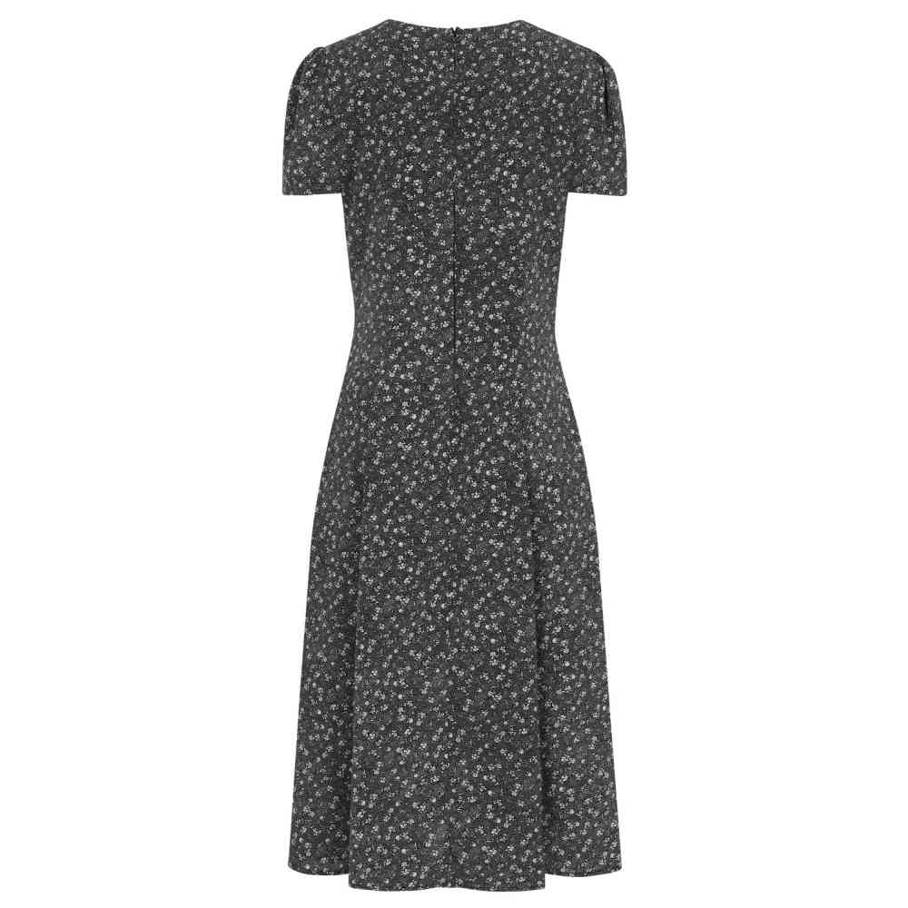 Banned - Josephine Ditzy Flower Robe Ã©vasÃ©e - Noir